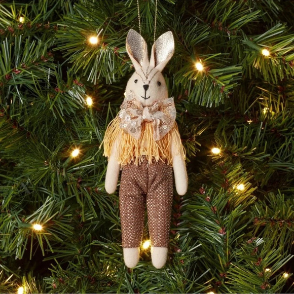 Rabbit with Trousers and Bow tie Ornament, NWT - Picture 1 of 4